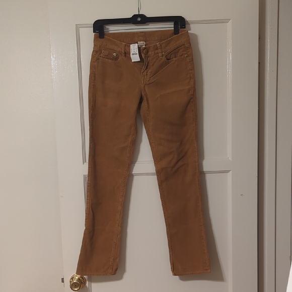 J. Crew Pants - J. Crew Women's Skinny Leg Vintage Matchstick Corduroy Pants in Brown/Tan